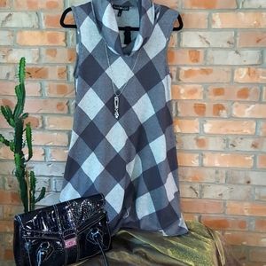 Cute fall plaid swing dress.